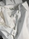 Fendi White belted cotton shirt