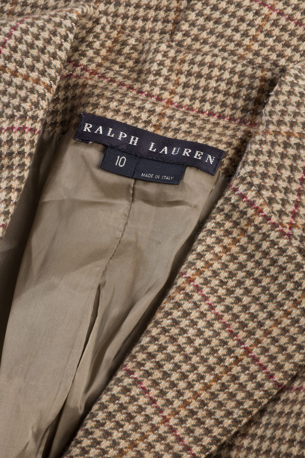 Ralph Lauren Houndstooth cashmere blazer