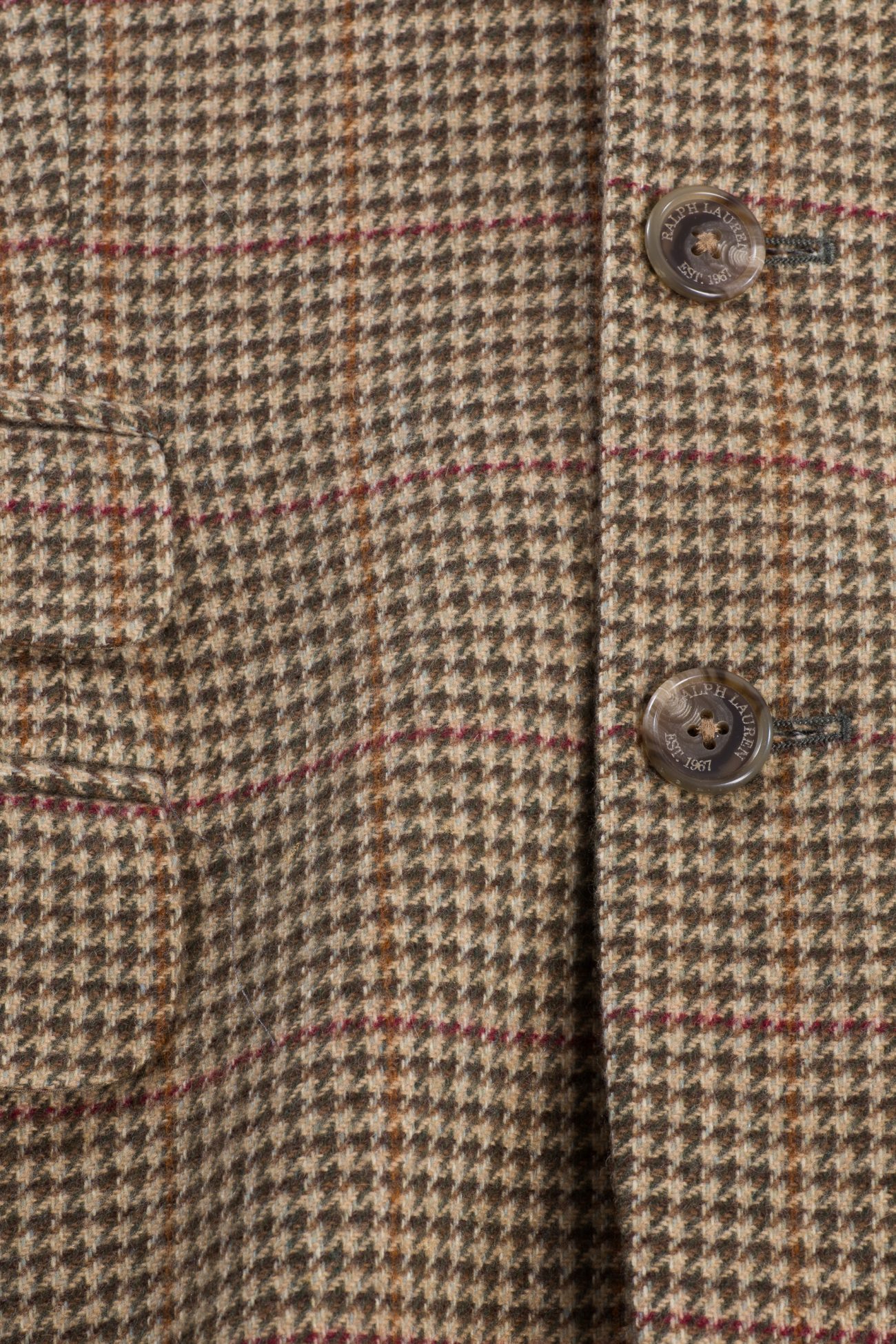 Ralph Lauren Houndstooth cashmere blazer