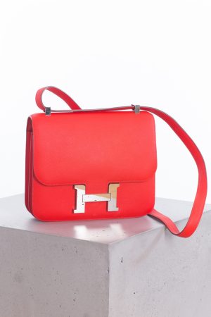 Hermes Constance 24 Epsom leather in red