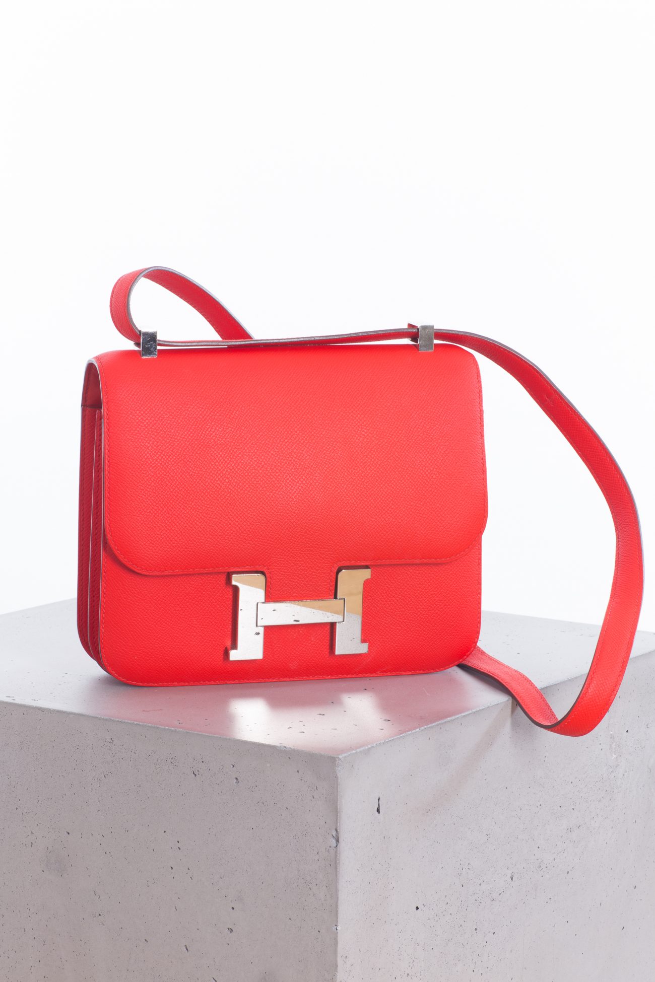 Hermes Constance 24 Epsom leather in red