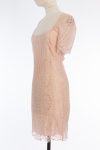 Emilio Pucci Blush open-back lace dress