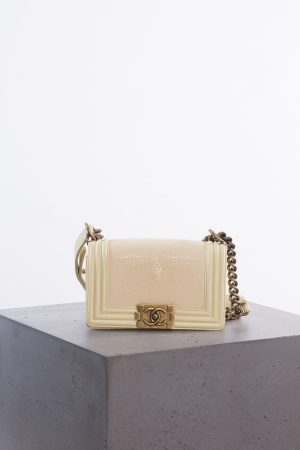 Chanel Galuchat Stingray small Boy flap bag