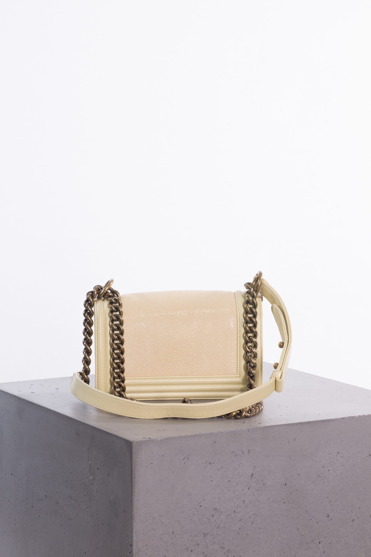 Chanel Galuchat Stingray small Boy flap bag
