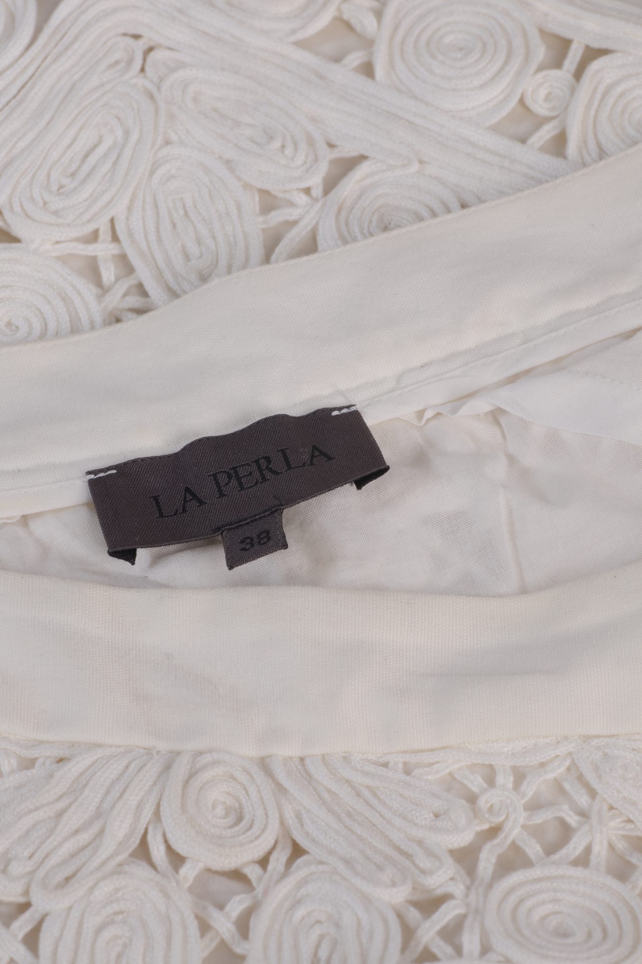 La Perla Embroidered mini skirt in cotton