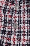 Balmain Button-embellished tweed mini skirt