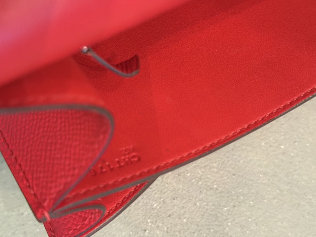 Hermes Constance 24 Epsom leather in red