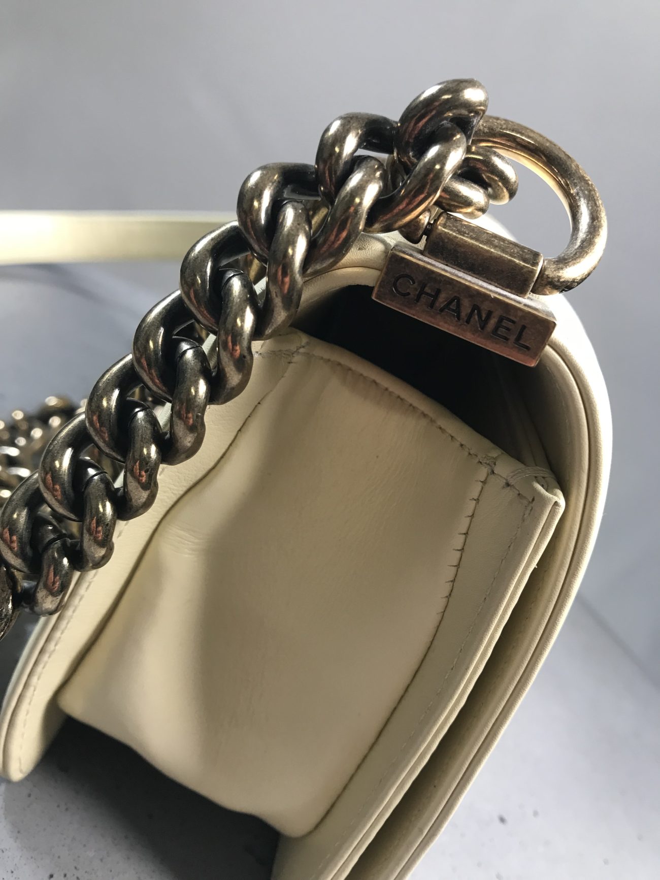 Chanel Galuchat Stingray small Boy flap bag