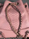 Chanel Python small Gabrielle backpack light pink