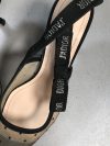 Christian Dior Mesh plumetis crystal suede J'Adior slingback 65mm pumps nude black