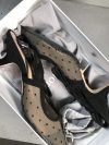 Christian Dior Mesh plumetis crystal suede J'Adior slingback 65mm pumps nude black