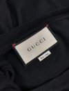 Gucci Black logo print distressed cotton T-shirt 