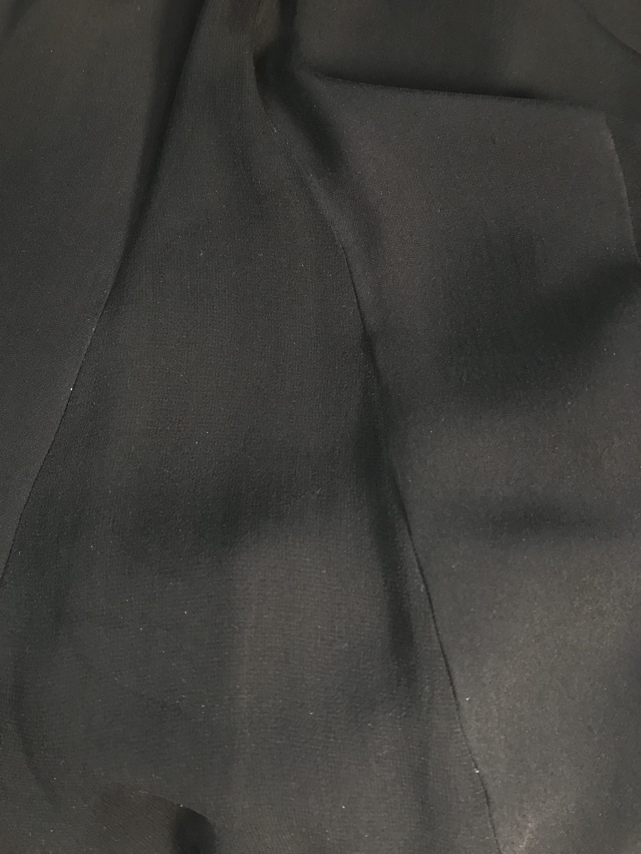 Alice+Olivia Black long silk skirt with mini lining