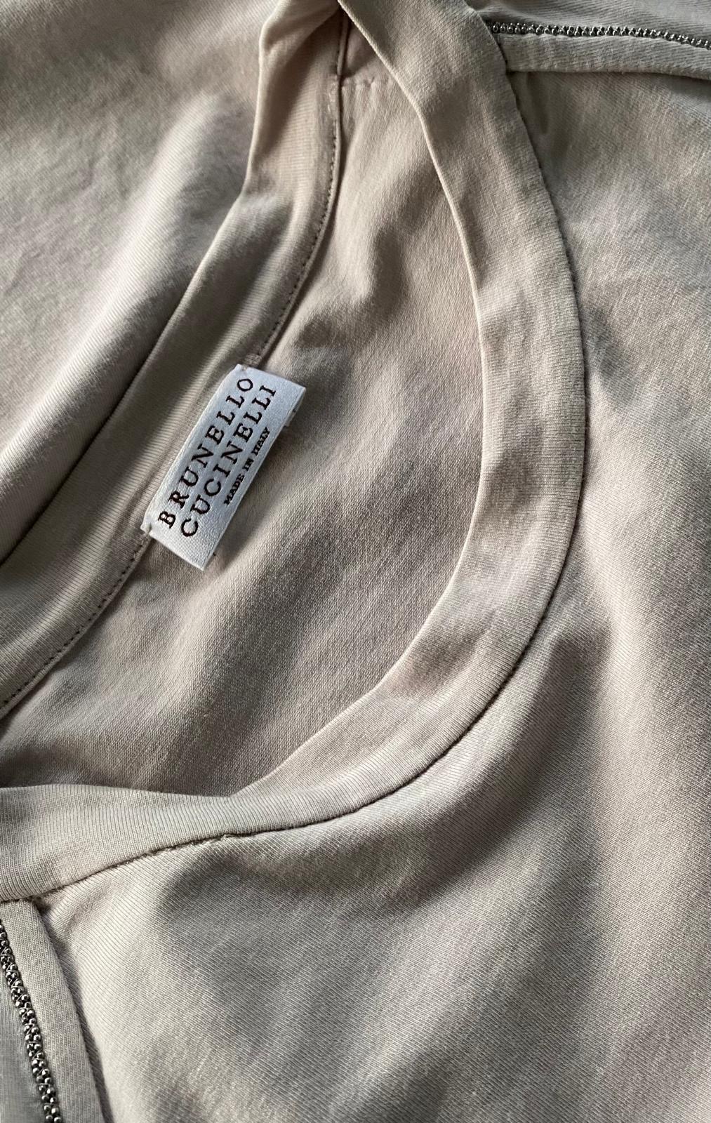 Brunello Cucinelli Cotton T-shirt — relaxed elegance with a touch of shine