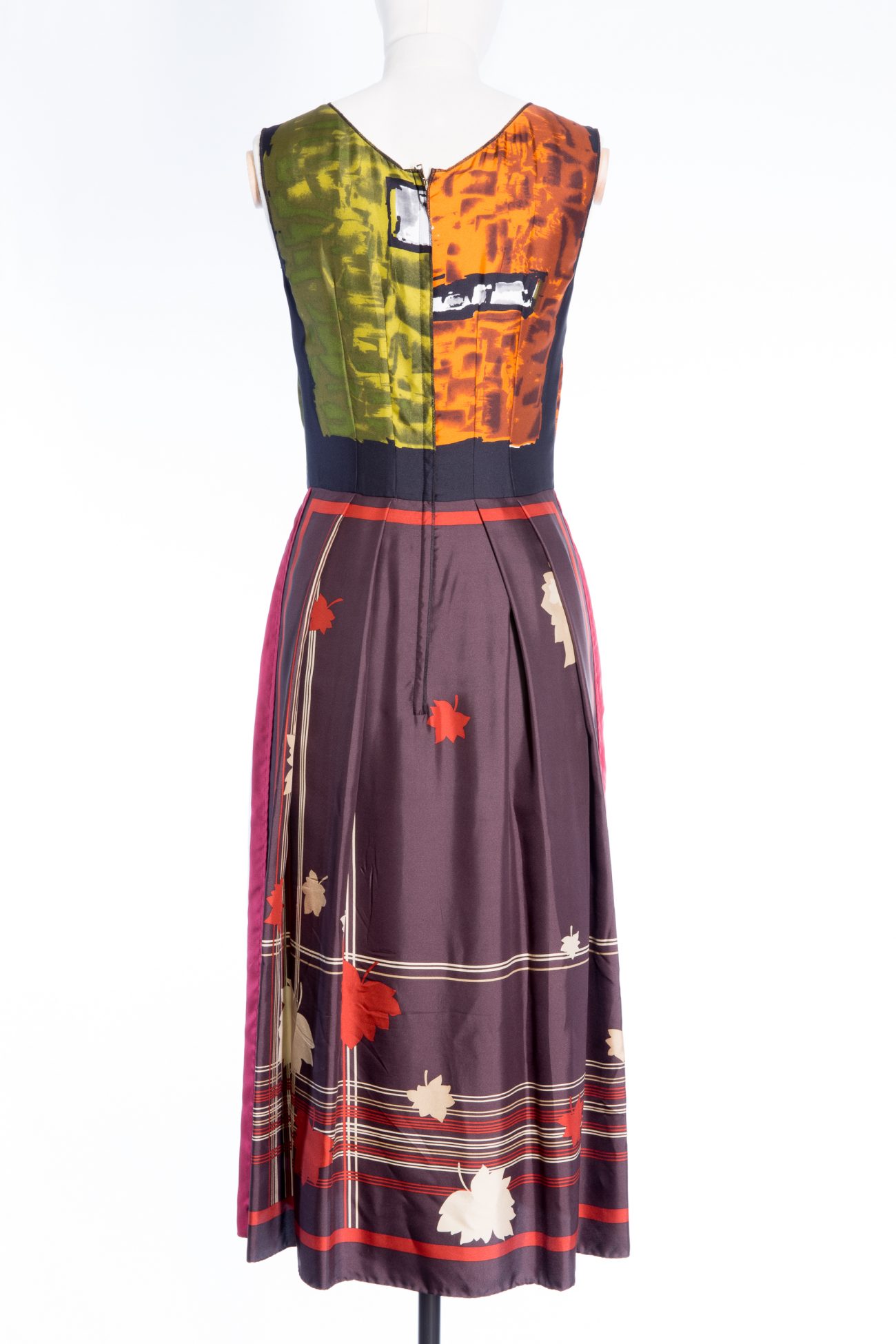 Dolce Gabbana Silk maxi dress — geometry meets elegance