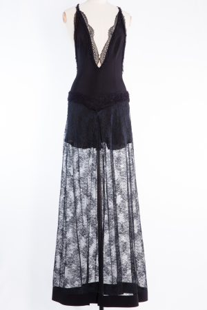 La Perla Romantic long beach dress with built-in shorts