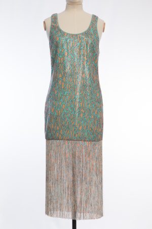 Patrizia Pepe Turquoise-green Gatsby dream dress