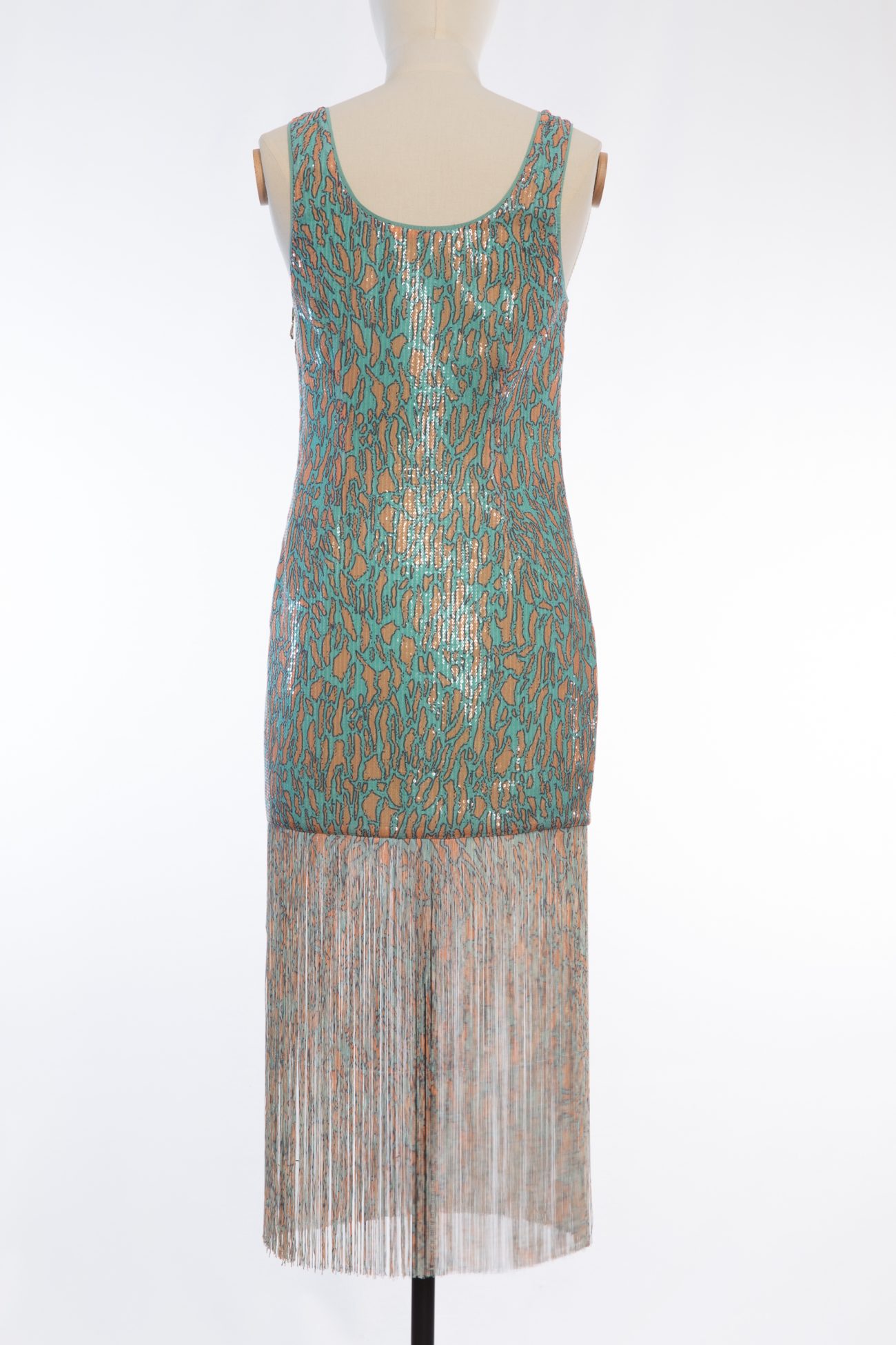 Patrizia Pepe Turquoise-green Gatsby dream dress