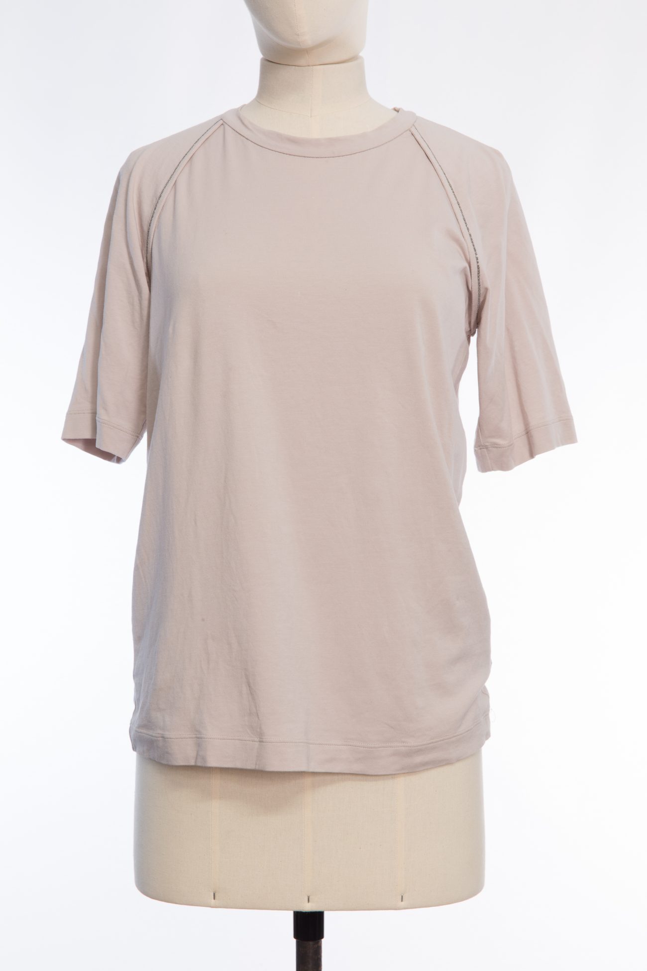 Brunello Cucinelli Cotton T-shirt — relaxed elegance with a touch of shine