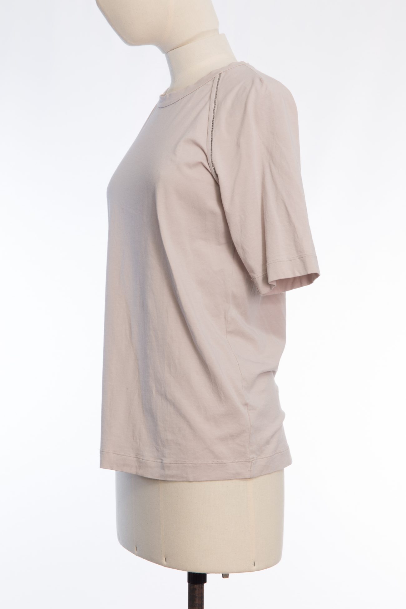 Brunello Cucinelli Cotton T-shirt — relaxed elegance with a touch of shine
