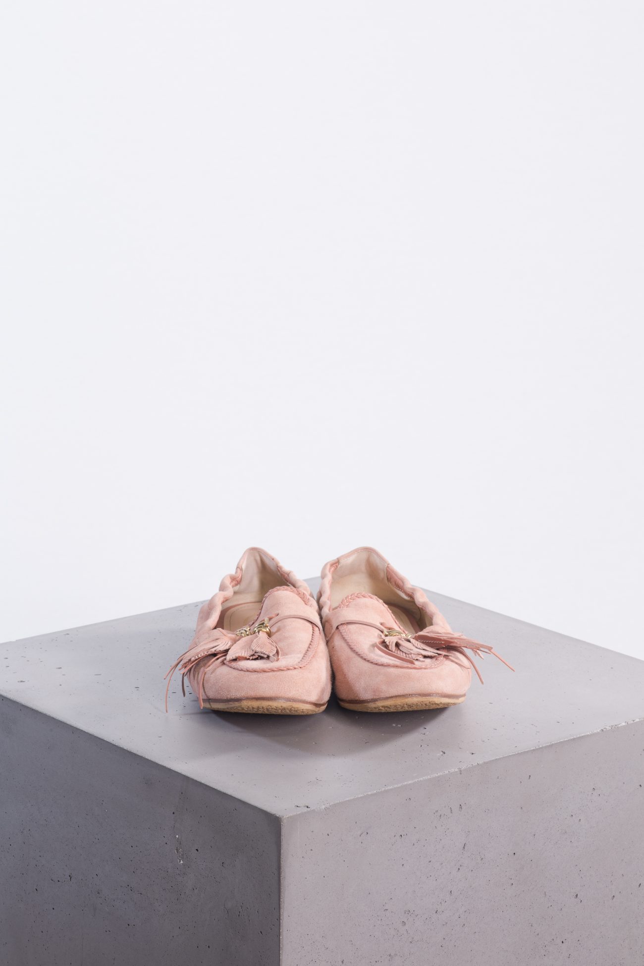Tod's Embellished suede loafers