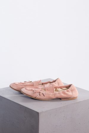 Tod's Embellished suede loafers