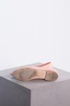 Chanel Pink leather CC cap toe bow ballet flats
