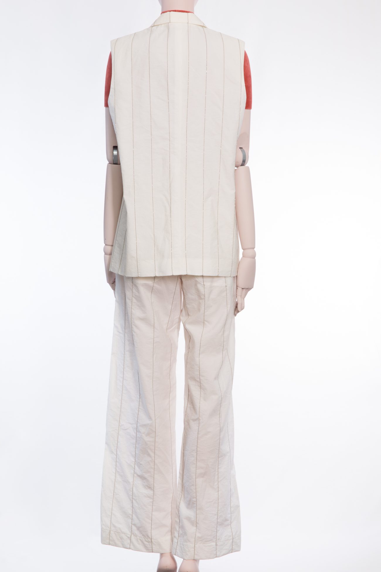 Brunello Cucinelli set vest and pants monili beads