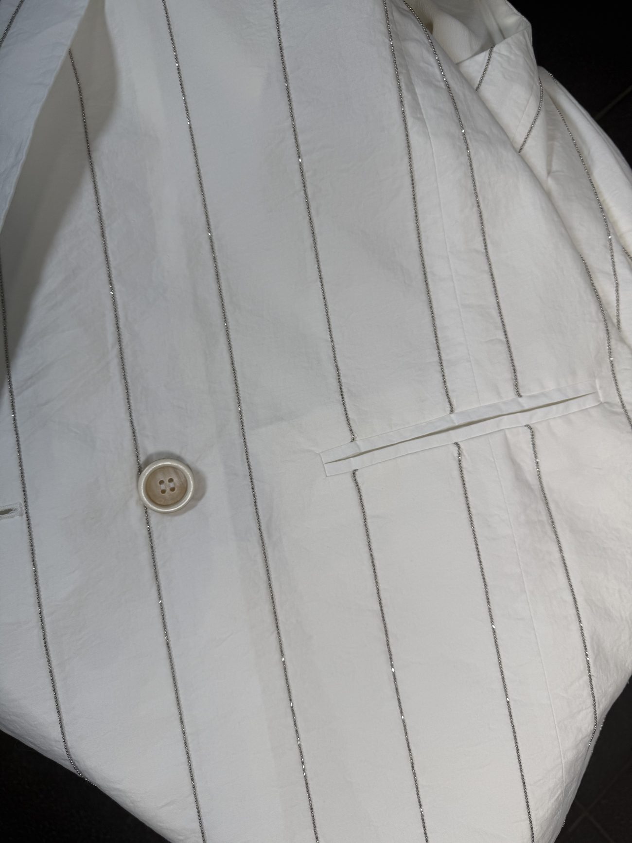 Brunello Cucinelli set vest and pants monili beads