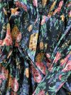 Zimmermann Allia shirred tie neck floral silk blend mini dress 