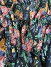 Zimmermann Allia shirred tie neck floral silk blend mini dress 