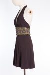 Max Mara Embellished Waist Cocktail Mini Dress