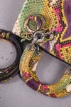 Christian Dior Lady Dior green python