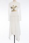 Loewe Asymmetric long cotton dress