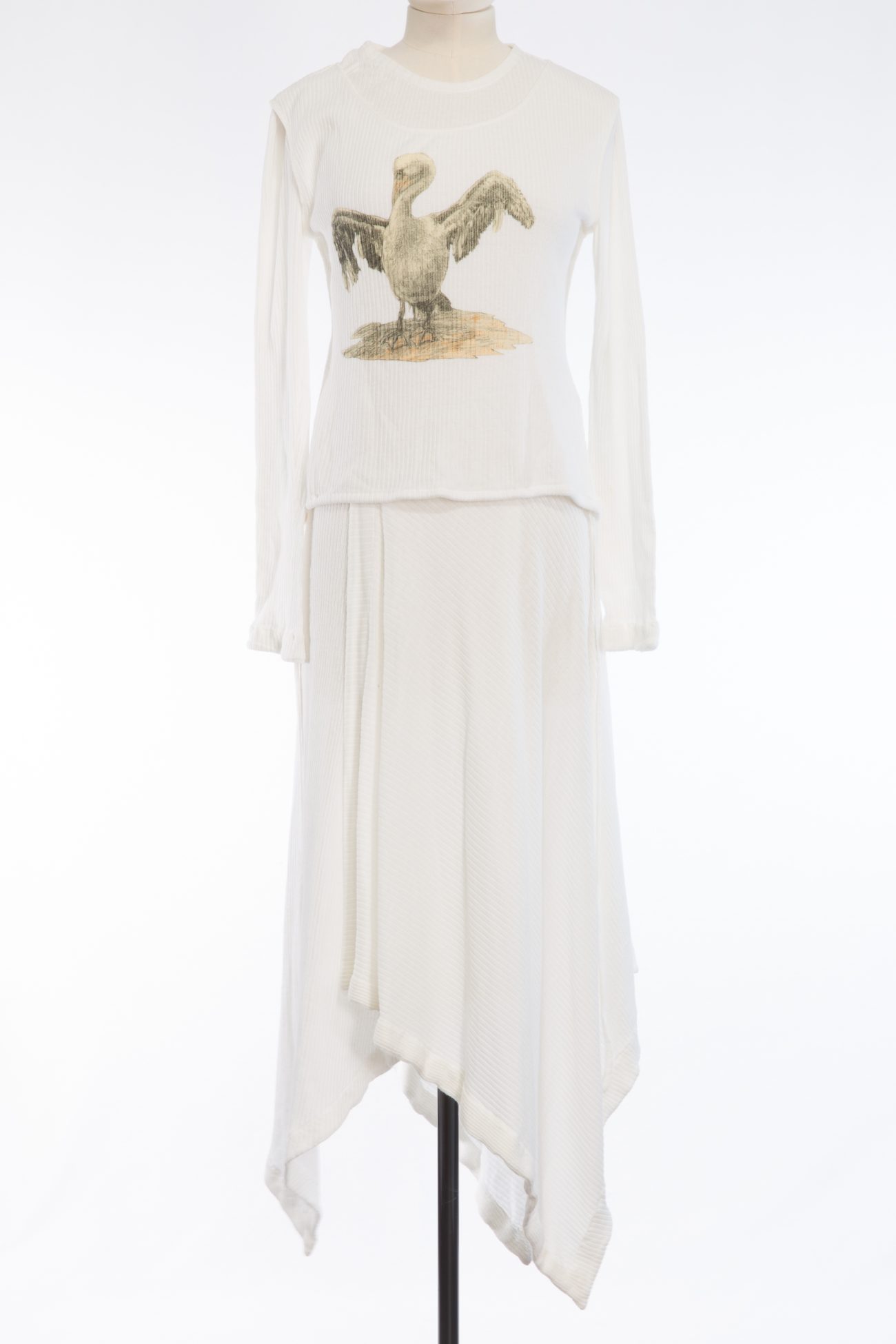 Loewe Asymmetric long cotton dress