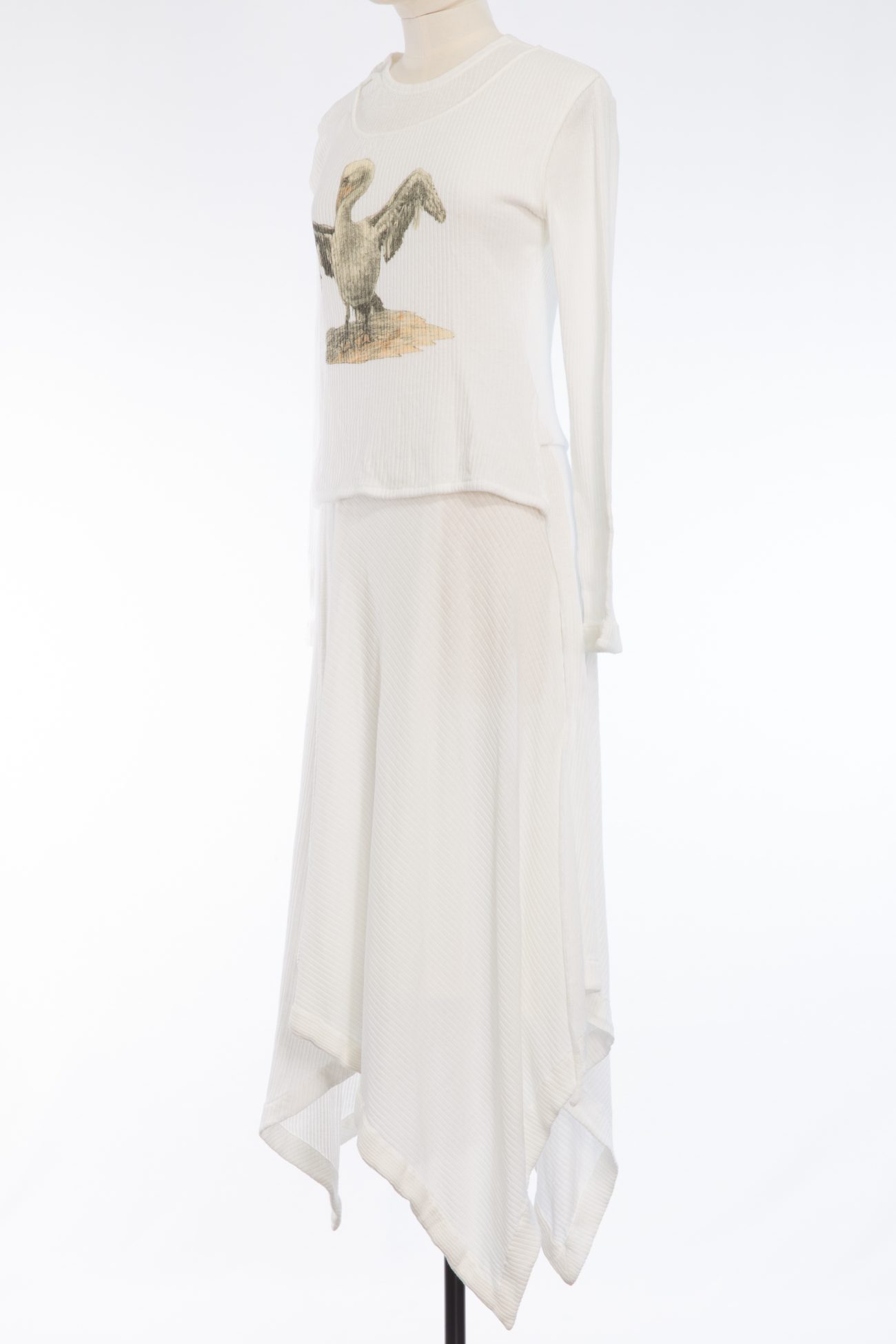 Loewe Asymmetric long cotton dress