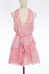 LoveShackFancyRomantic wrap dress with a tie belt