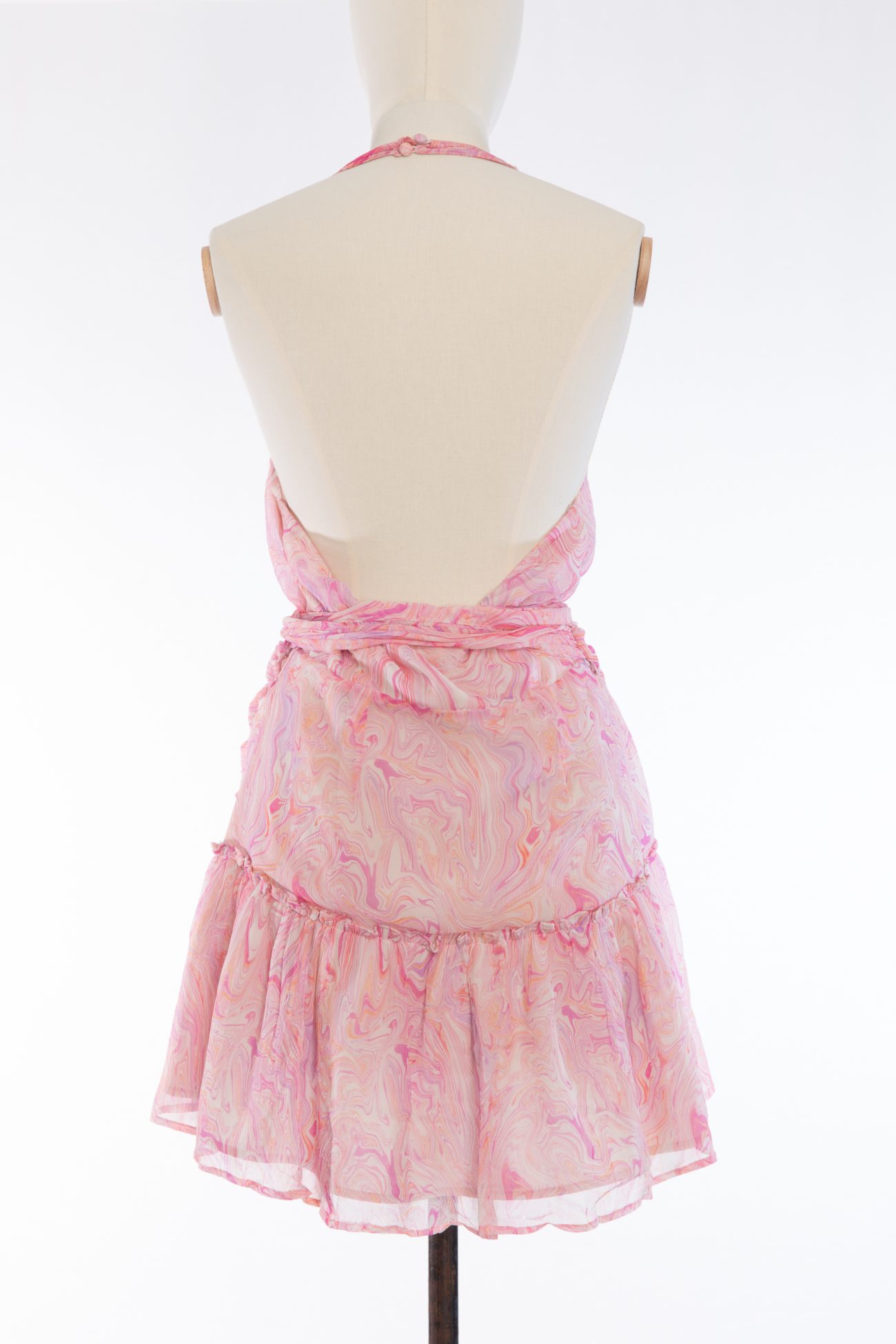 LoveShackFancyRomantic wrap dress with a tie belt