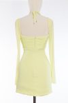 Self-Portrait Ruched Cut Out Mini Dress