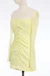 Self-Portrait Ruched Cut Out Mini Dress