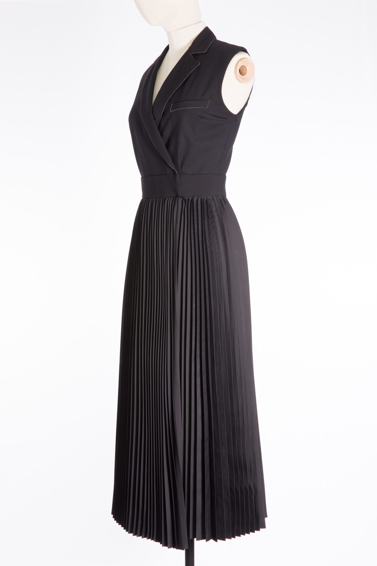 Brunello Cucinelli Dress Office-to-evening pleated navy dress