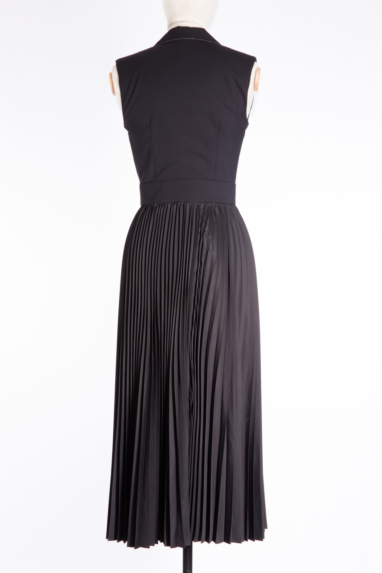 Brunello Cucinelli Dress Office-to-evening pleated navy dress