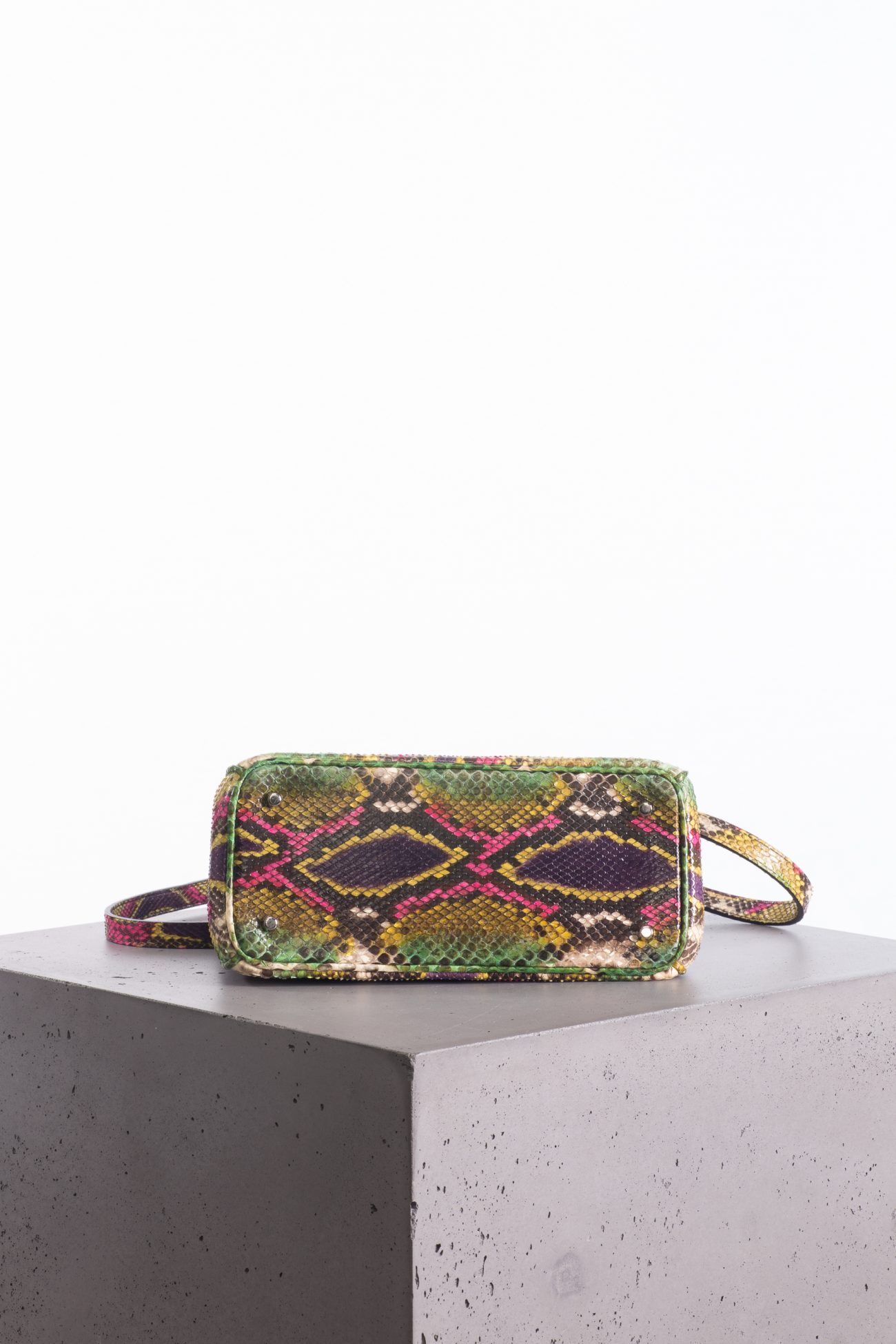 Christian Dior Lady Dior green python