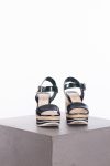 Prada Wedge Sandals in black