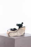 Prada Wedge Sandals in black