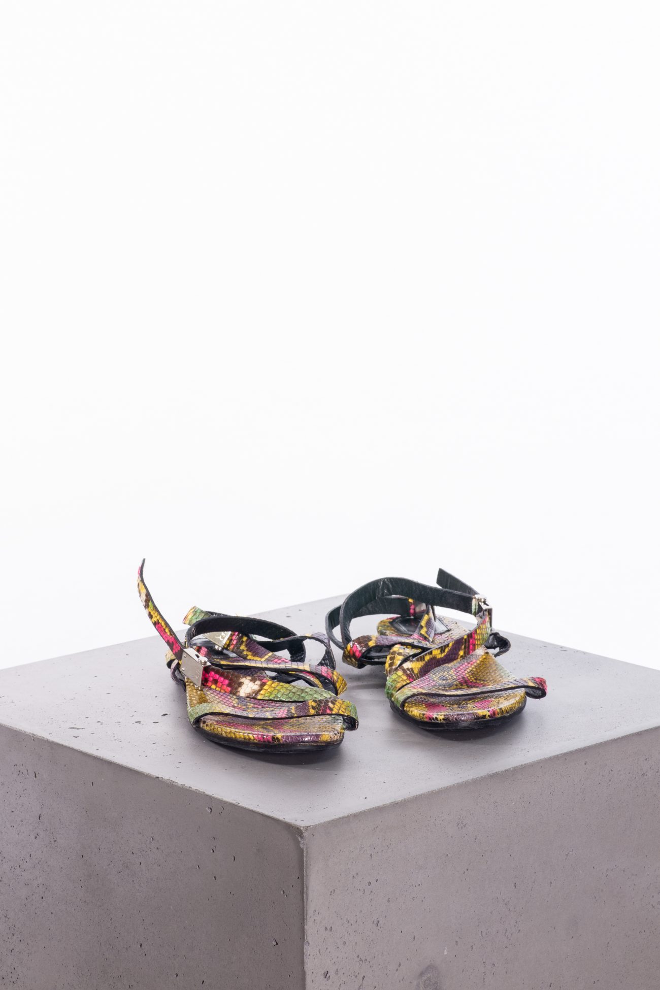 Christian Dior Python leather sandals