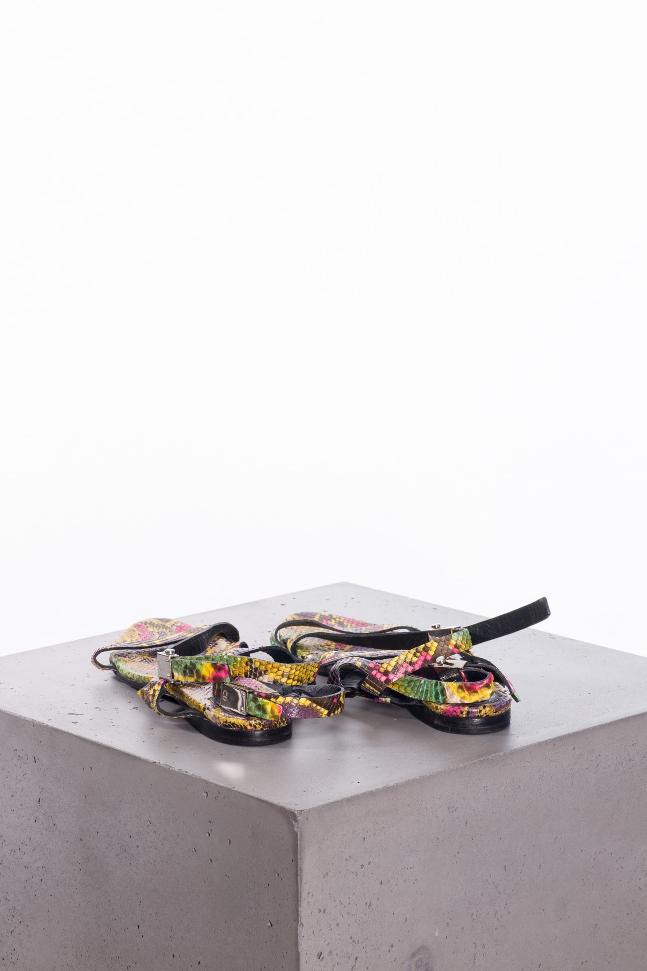 Christian Dior Python leather sandals