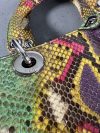 Christian Dior Lady Dior green python