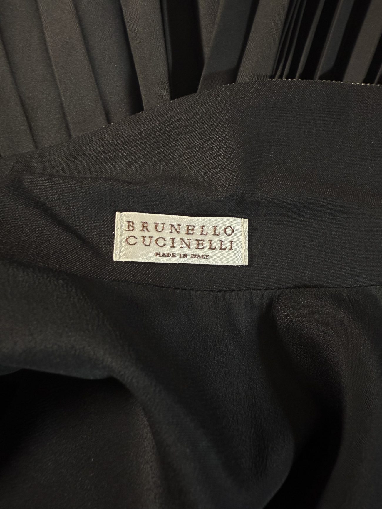 Brunello Cucinelli Dress Office-to-evening pleated navy dress