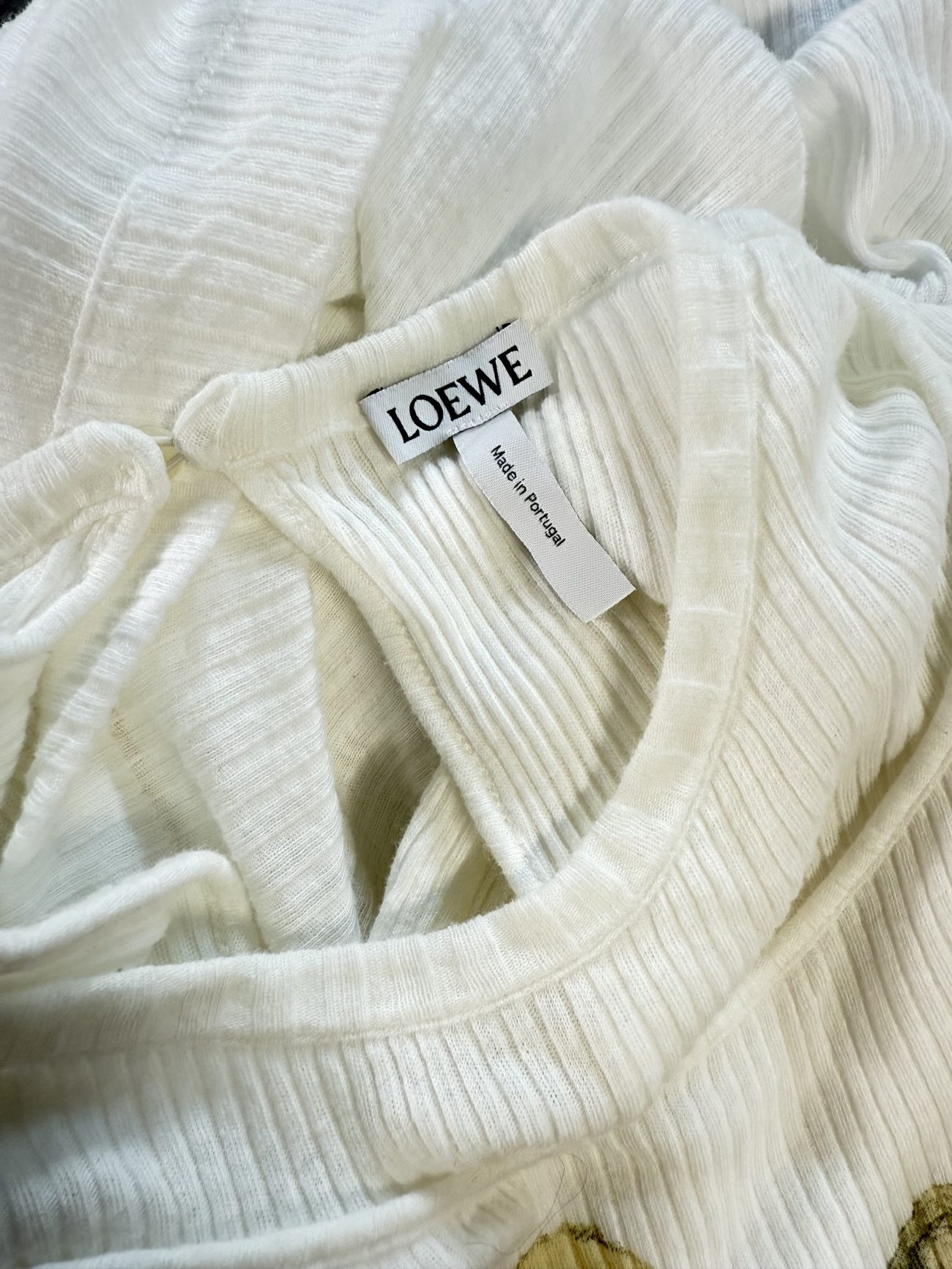 Loewe Asymmetric long cotton dress